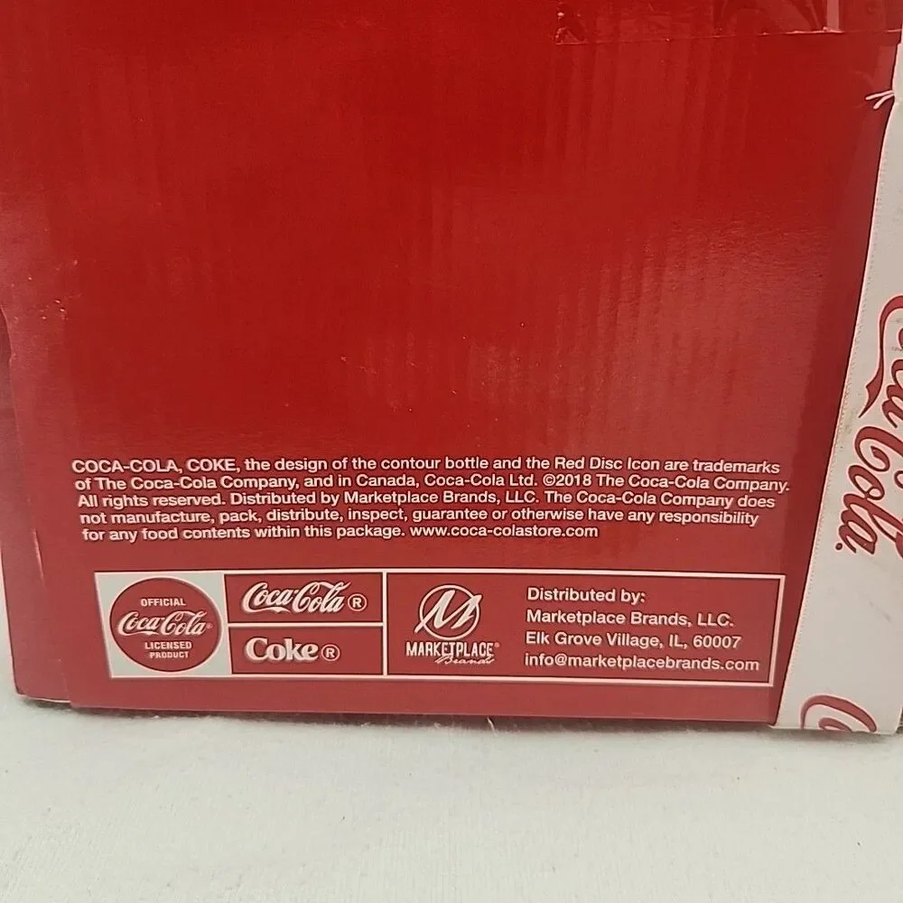 Glassware COCA COLA COLLECTORS SET, 4 Glasses, Coasters, Pretzels Vintage Coke